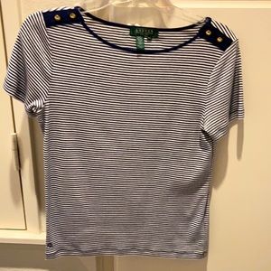 NWOT-SALE-Price Drop-Ralph Lauren petite top